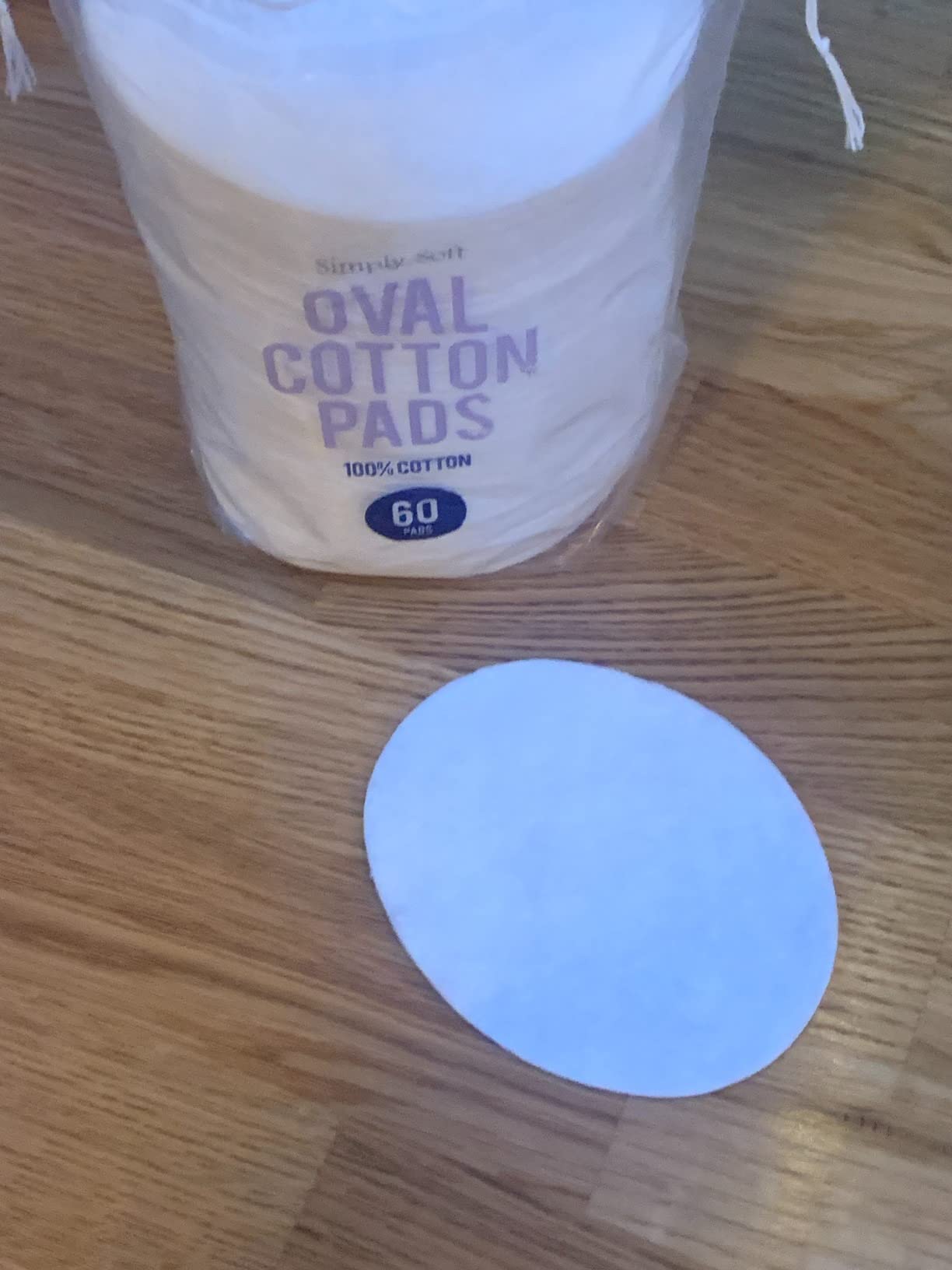 DIVCHI Oval Cotton Pads 60 Pack for Face Makeup Remover Pads