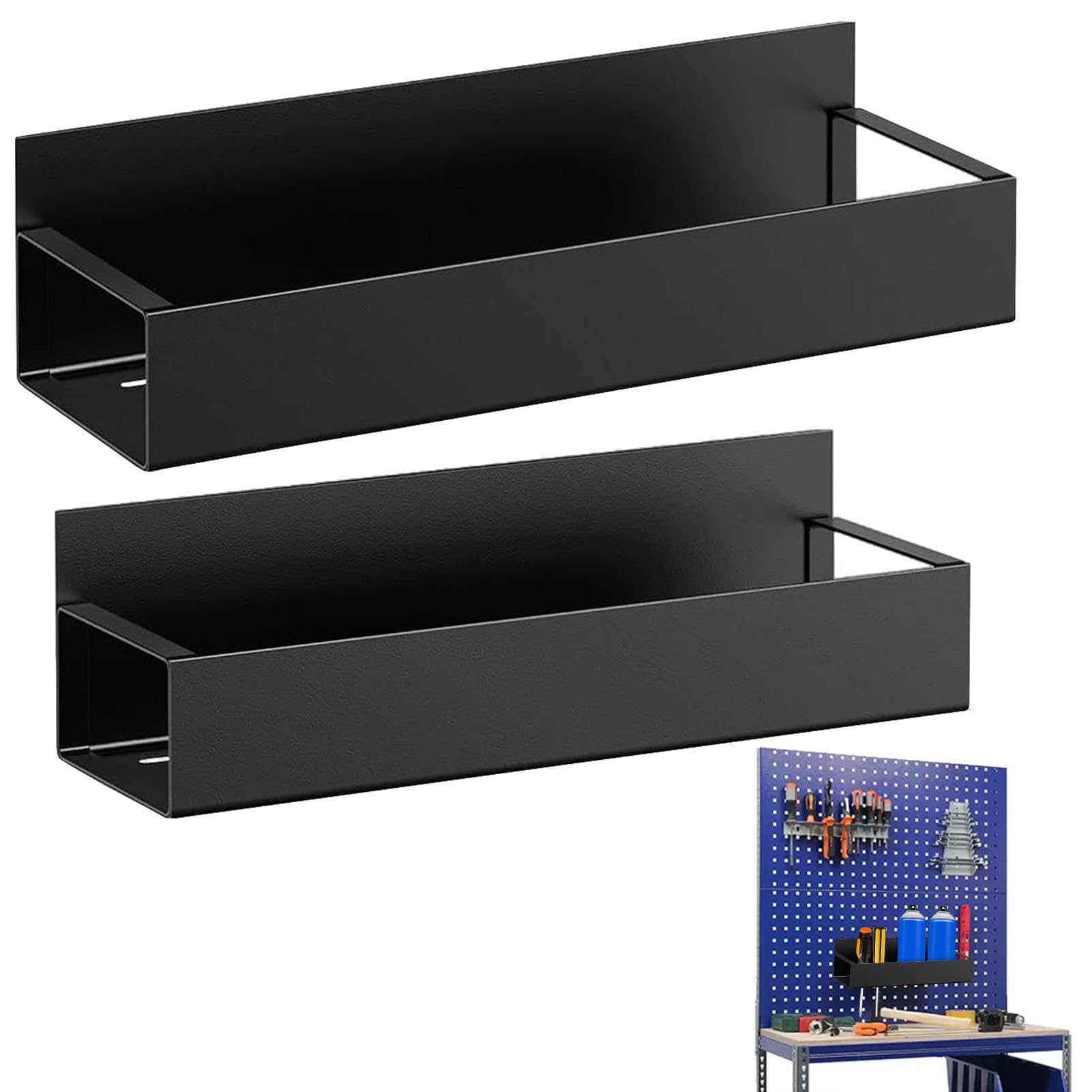 Support magnétique pour canette, support magnétique pour bombe aérosol - Support de rangement pour flacons pulvérisateurs 2 pièces | Porte-bouteille de boîte à outils magnétique mural, étagère de rang