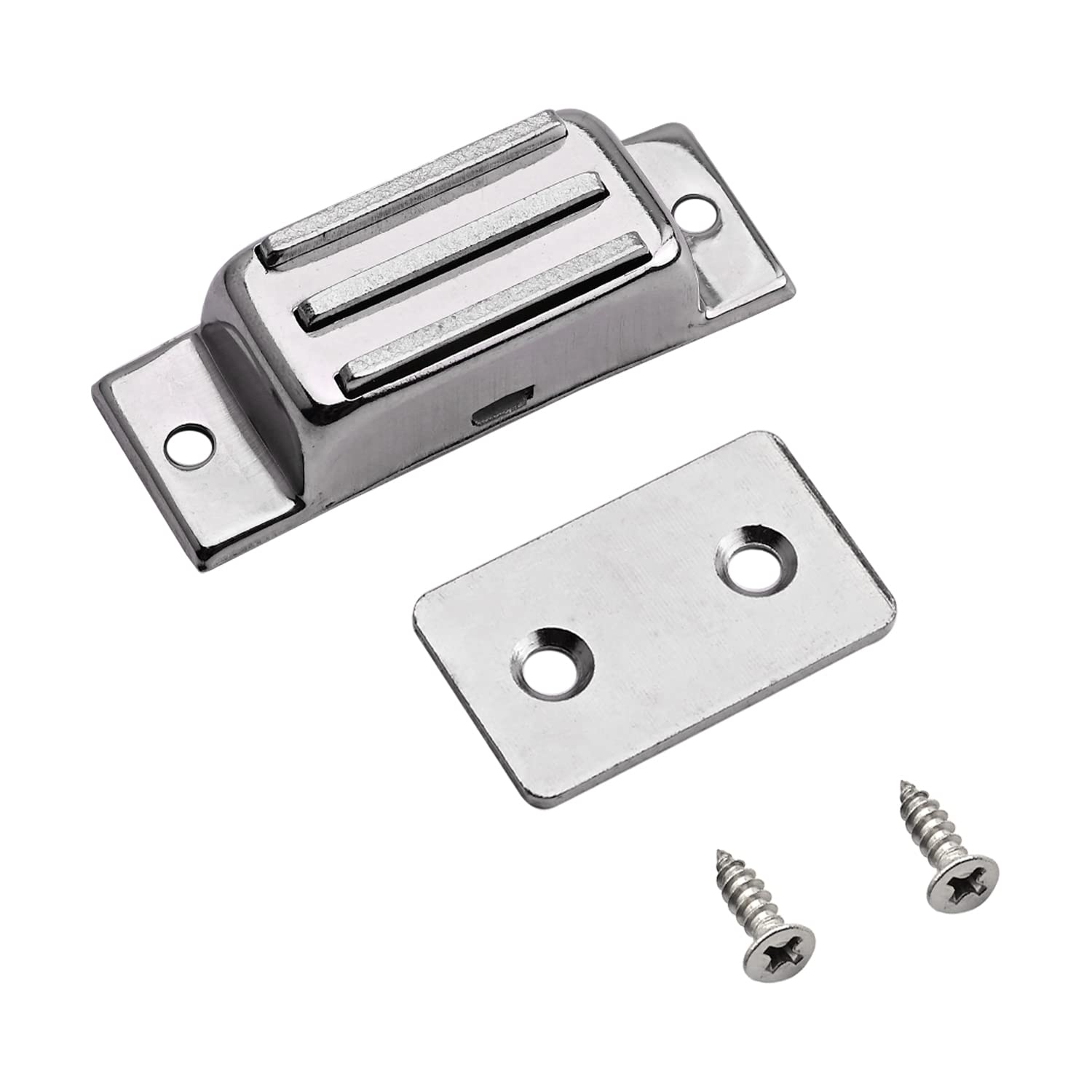 Mromax 51Mm Silver Tone Plate 1.3/1.5/1.8/2/ 2.1/2.8/3.8 Inches Length Magnetic Catch For Cabinet Door