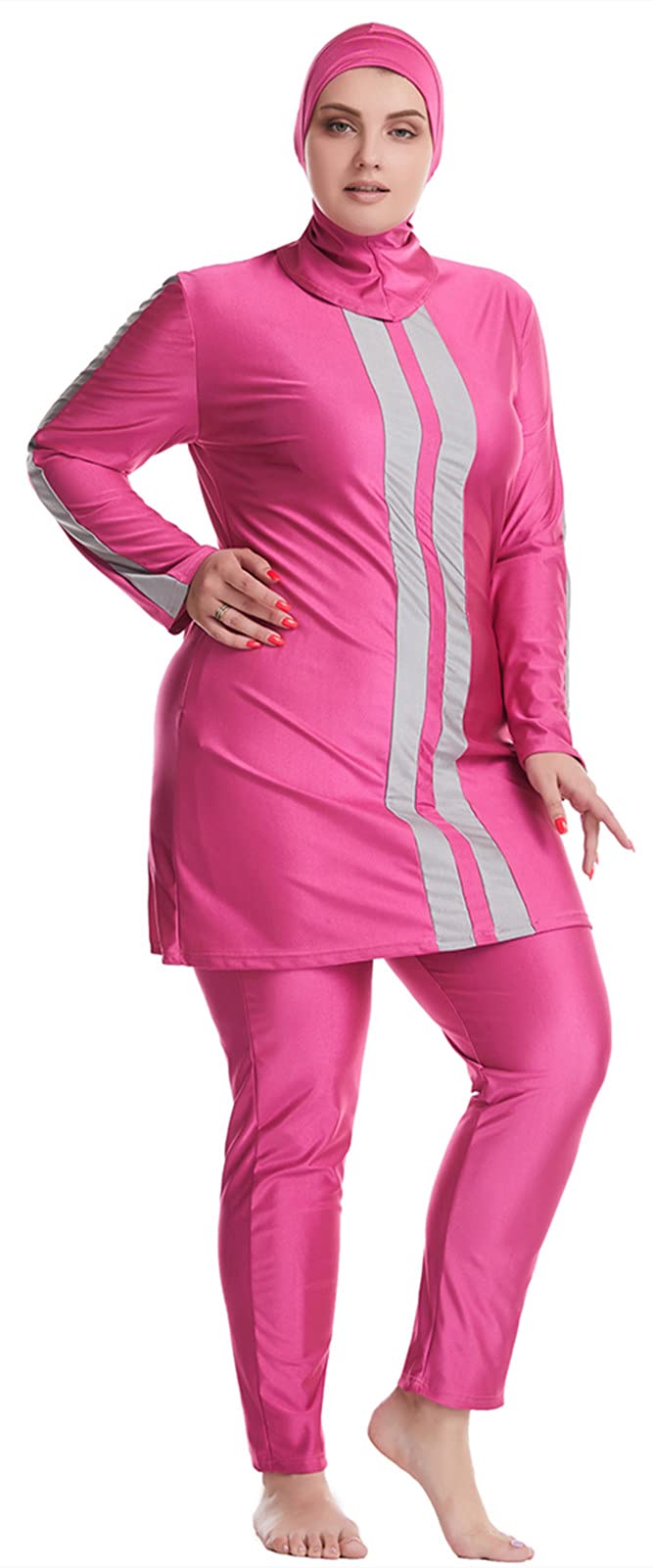Costume intero da bagno per donne e ragazze, copertura completa Burkini