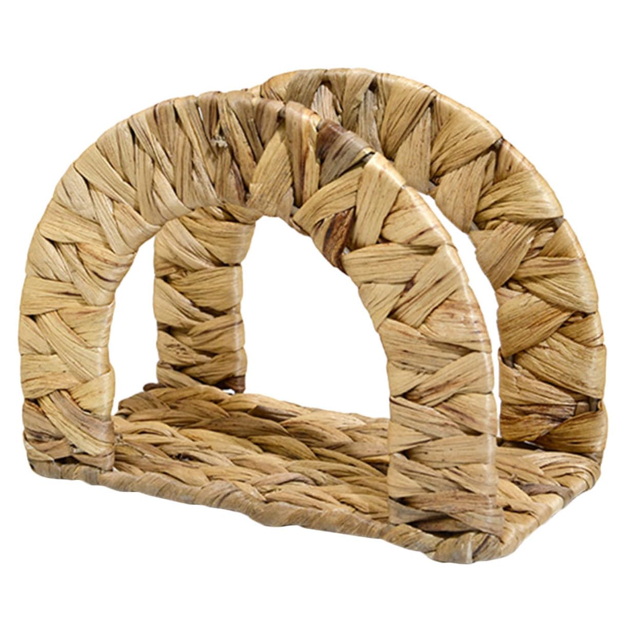 ULTECHNOVO Servilletero de Papel Tejido Estructura Estable y Bordes Suaves Color Beige de Pasto de Calabaza Soporte Decorativo para Mesa en Sala o Café