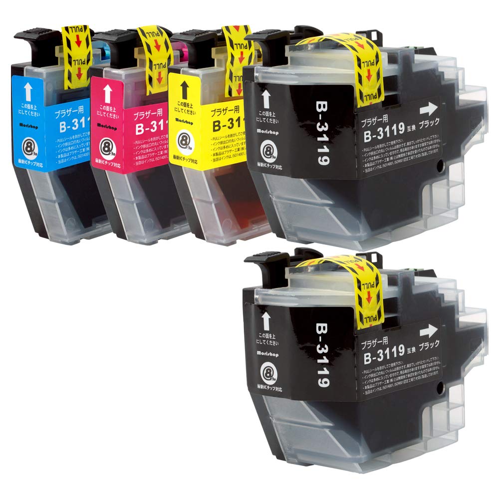 Amazon.co.jp: LC3119 (BK×2/C/M/Y) 大容量5本セット ブラザー用 純