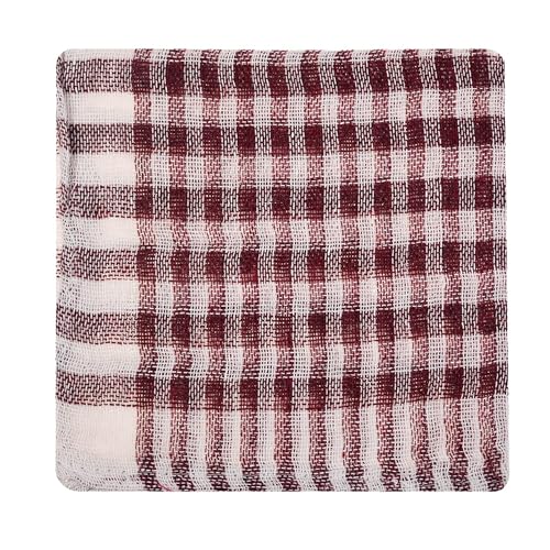 Image of Kuber Industries Pack of 24 Cotton Cloth for Cleaning | Duster Cloth for Home Cleaning | Wiping Cloth for Kitchen | Kitchen Napkins | Maroon