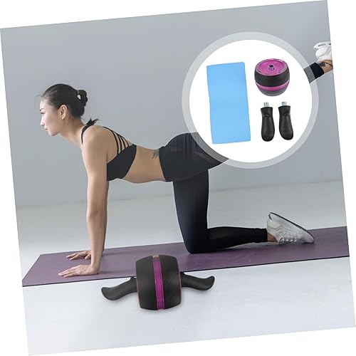 Miniatura 7 de Rueda de rodillo abdominal con asas ergonómicas y núcleo de alfombrilla extra, rueda de entrenamiento para gimnasio en casa, adecuada para