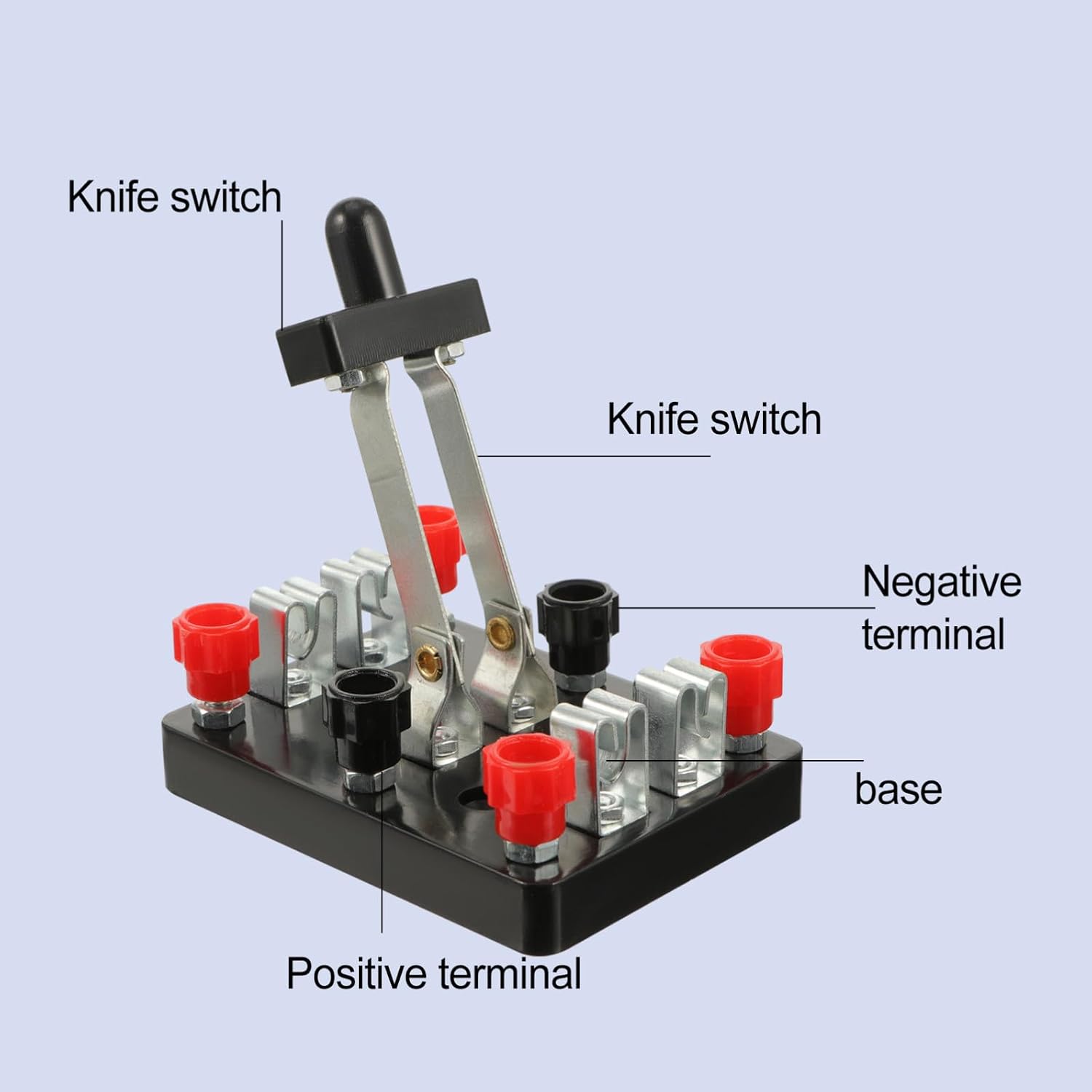 Double Pole Double Throw Knife Switch Plastic Electrical Circuit Experiment Equipment Physics Laboratory Testing Tool for Series and Parallel Connection