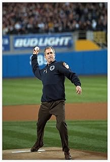 CFIOZYOS President George W Bush First Pitch September 11th 2001 New York City Poster for Teen Boys Room Wall Art Canvas Painting Print Unframe 16x24inch(40x60cm)
