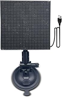 yungluner LED Pixel Panel USB 5V Flexible Addressable Pattern Scrolling Text Animation Display Business Advertisement Portable Flexible LED Expression Screen Fashionable LED Pixel Panel Car Display