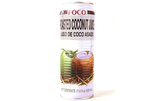 FOCO Jugo de coco asado (Jugo de Coco Asado) - 17.6 onzas líquidas (paquete de 1)