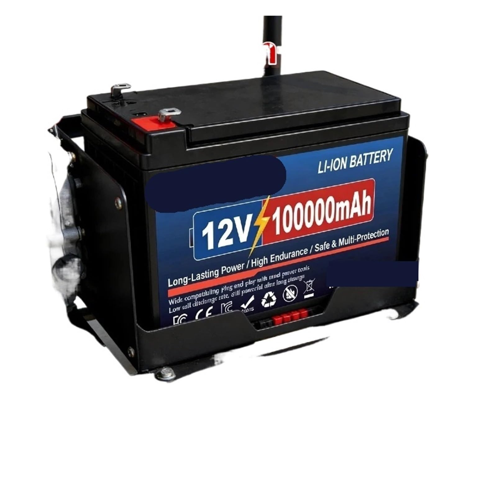 Batterie Lithium-Ion Rechargeable Lifepo4, 100ah, 12V, Cellules De Rechange De Qualité A, For Fauteuil Roulant Électrique, Bateau, Camping Solaire(12V 20000mAh)