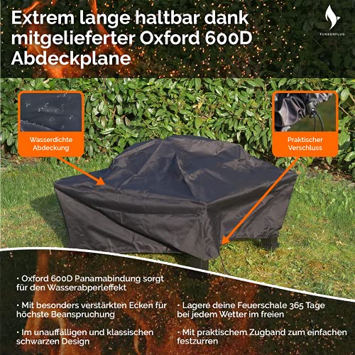 FUNKENFLUG® Vuurschaal met vonkbescherming en grillrooster, voor weldadige warmte en heerlijke gezellige avonden op de… - Image 8