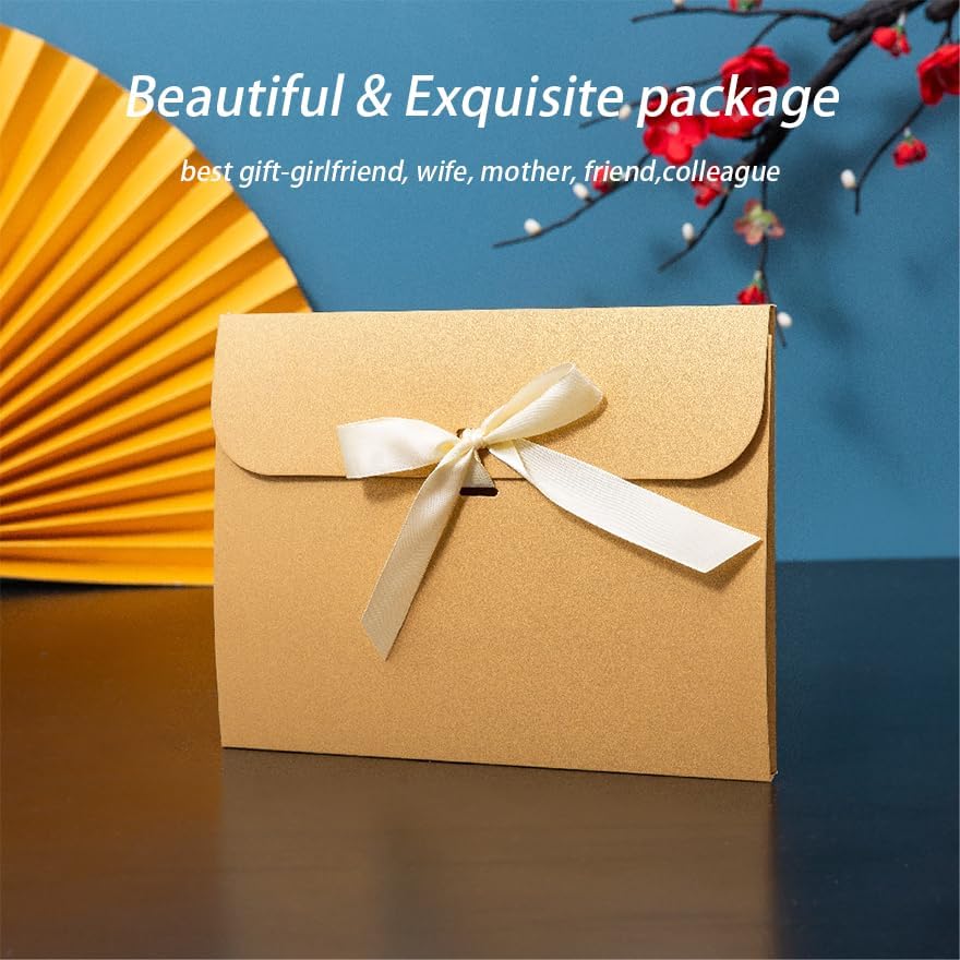 100% Mulberry Silk Scarf for Women - 59”*6.3” Long Headscarf Neck Scarf Hair Wraps - Shawls with Gift Packed - Image 4