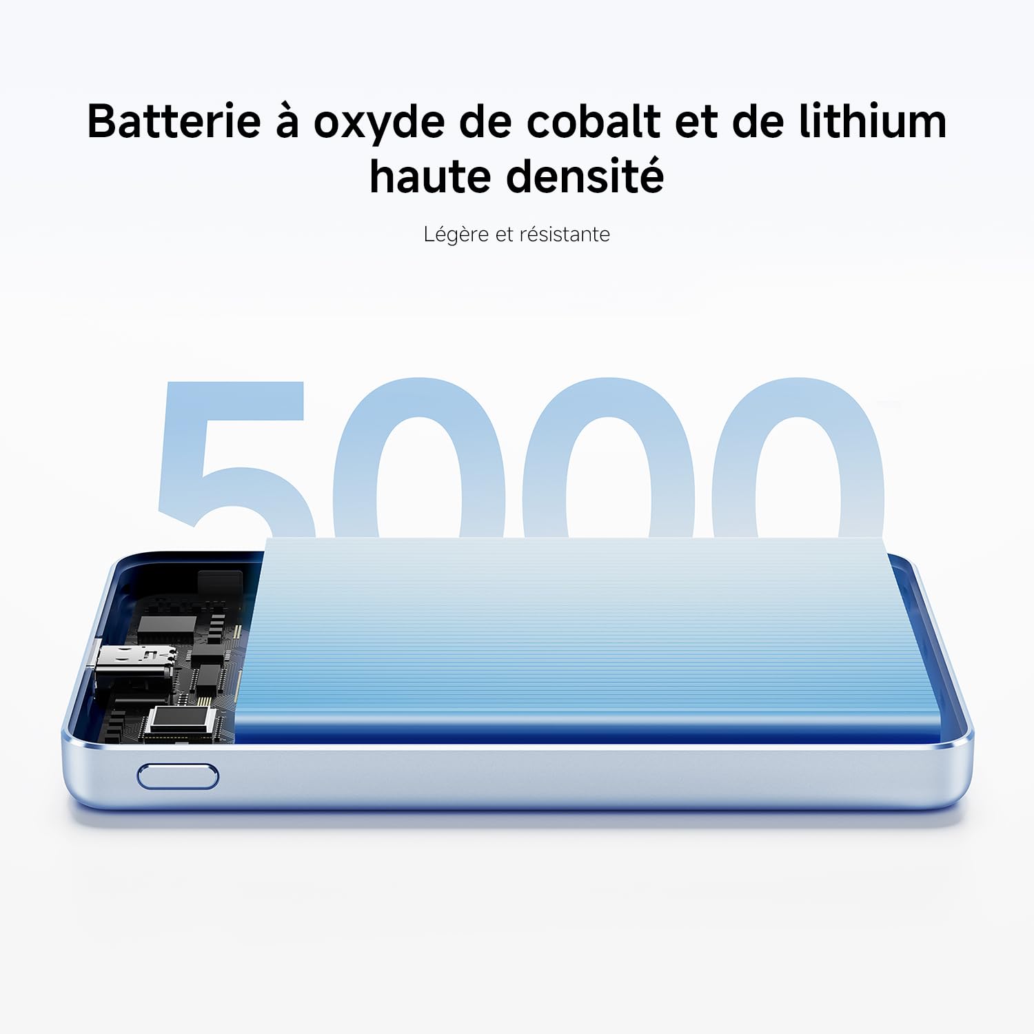 Xiaomi Super Slim Magnetic Power Bank 5000 Bleu
