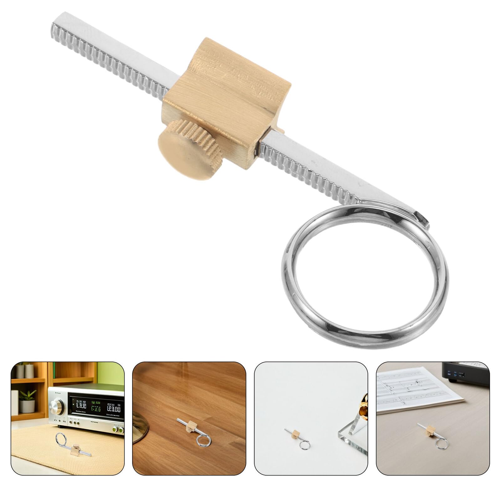 HEMOTON 2 Pièces Anneau de Traction Design Ergonomique Léger en Métal Argenté Accessoire Indispensable pour Trompette et Cornet pour Pratique Jazz et Performance