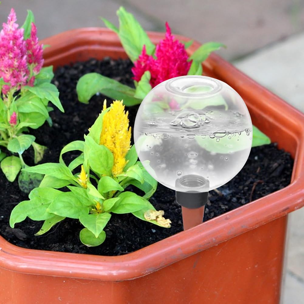 Lot de 2 boules d'irrigation, grande capacité, 500 ml, pour arrosage automatique des plantes, bulbes d'irrigation transparents pour la chambre, le balcon et les plantes de jardin