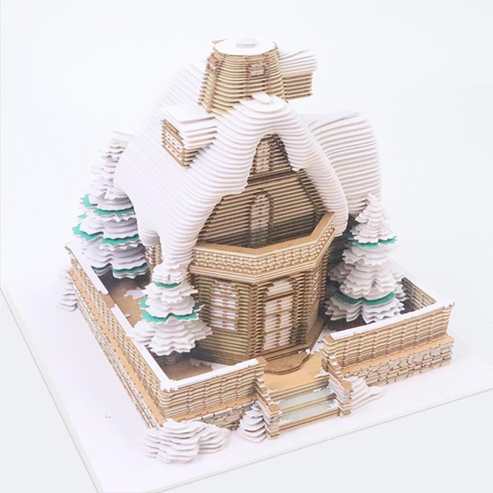 Kalendarz 3D, kalendarz 3D 2025, kalendarz czasowy 2025, podkładki artystyczne, kalendarz czasowy 2025, papier samoprzylepny 3D, świecący model architektoniczny, ozdoby prezentowe, domowe biuro