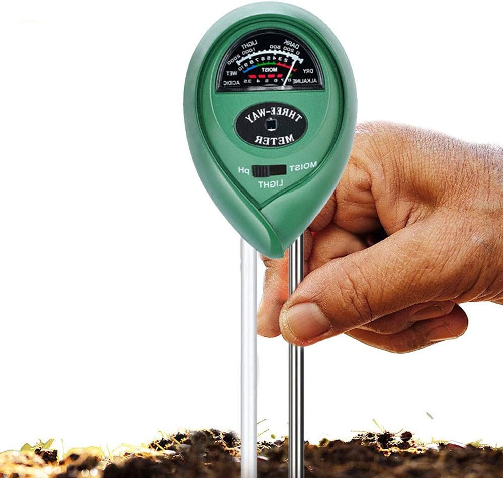 AnemonerSoil Testing Kit, 3-in-1 Soil PH Tester Moisture Meter Light and PH acidity Tester, Plant Soil Tester Tool for Garden Farm Lawn Outdoor