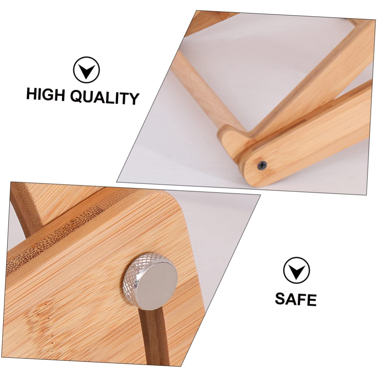 Scrivania Portatile per Laptop in Legno Altezza Regolabile, Design Cavo e Angoli Arrotondati, Supporto Ergonomico Antiscivolo per Casa e Ufficio