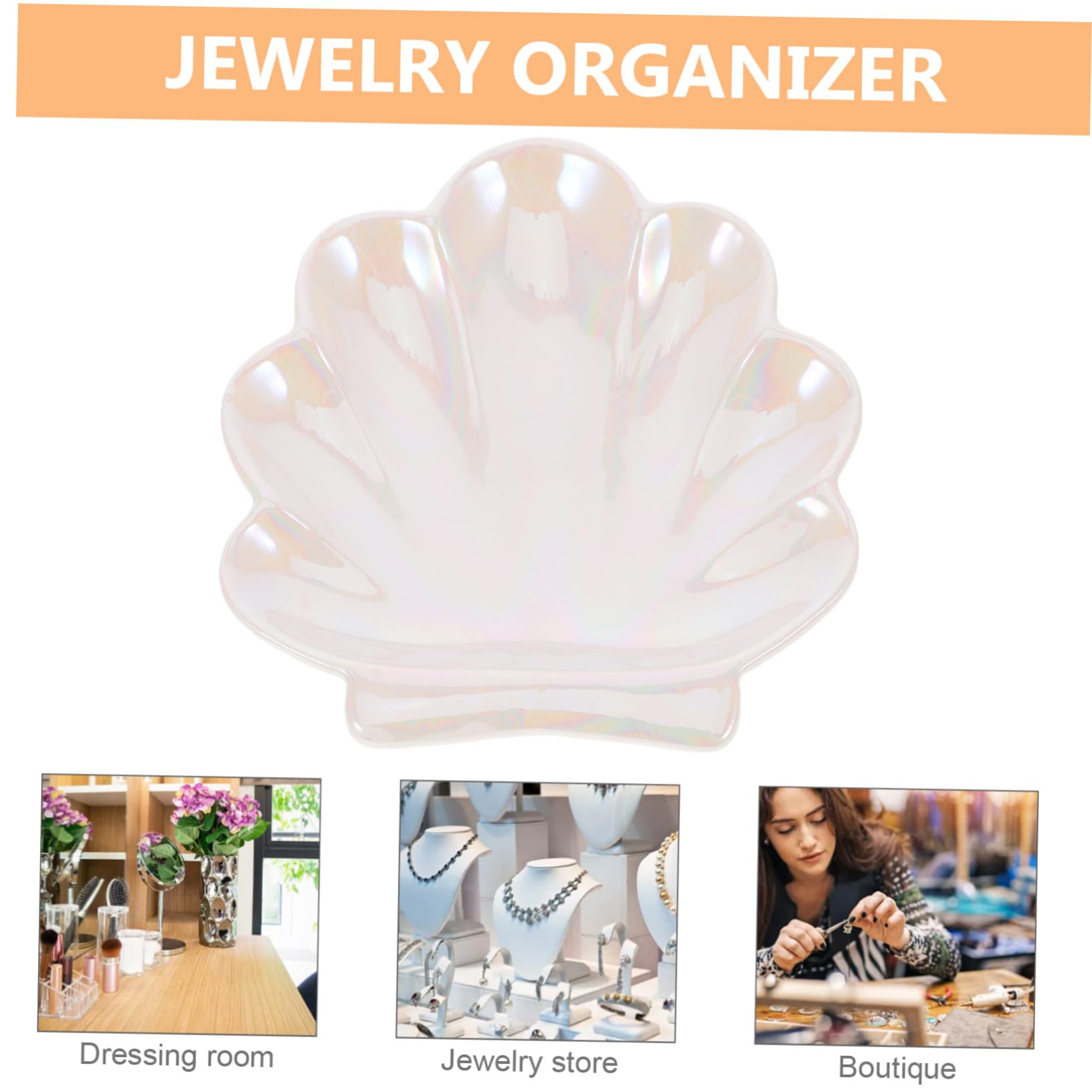 PRETYZOOM 5st Schmuck Tablett Schmuckschale Schmuckringablage Ringgericht Dekorativer Schmuckteller Ringspeicherplatte Ringschale Aus Keramik Schmuck-organizer Schmuckhalter Weißes Porzellan