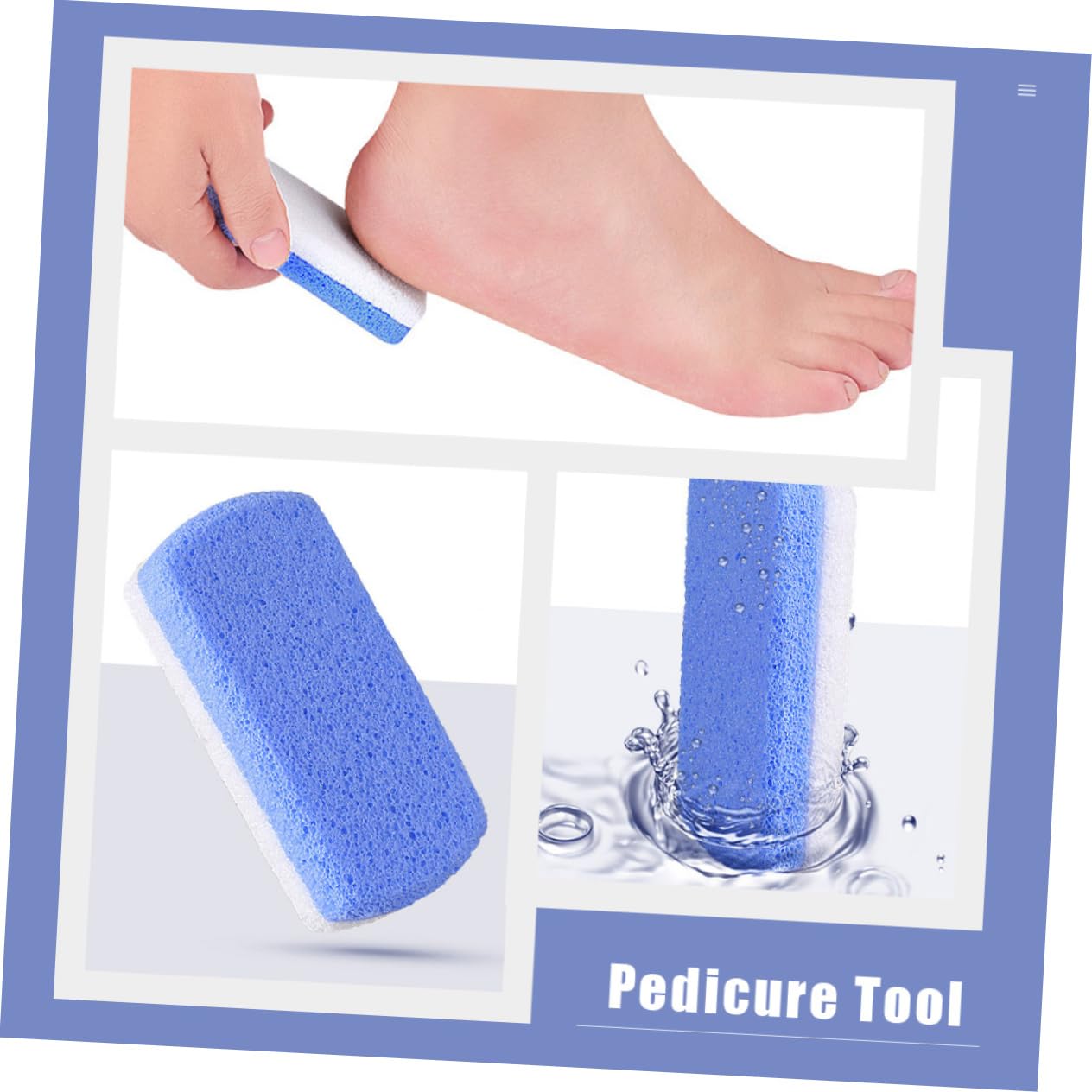 VICASKY Pumice Stone Set of 6 Exfoliating Pedicure Tool Remover Foot Care Accessories Simple Comfortable