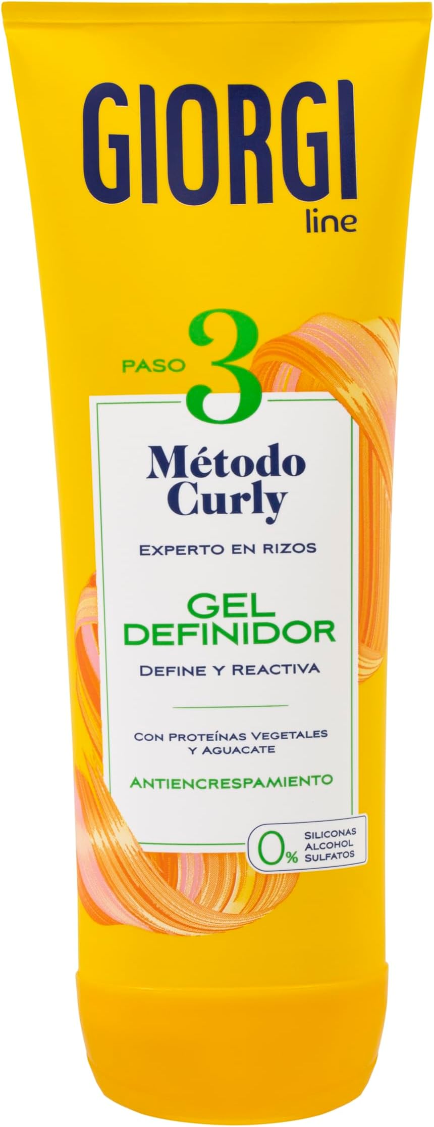 Definidorgan, Curly Method, Spectrust, 0% Alcohol, 0% Silicone, 0% Sulfate, With Vegetable Protein And Avocado - 250 Ml
