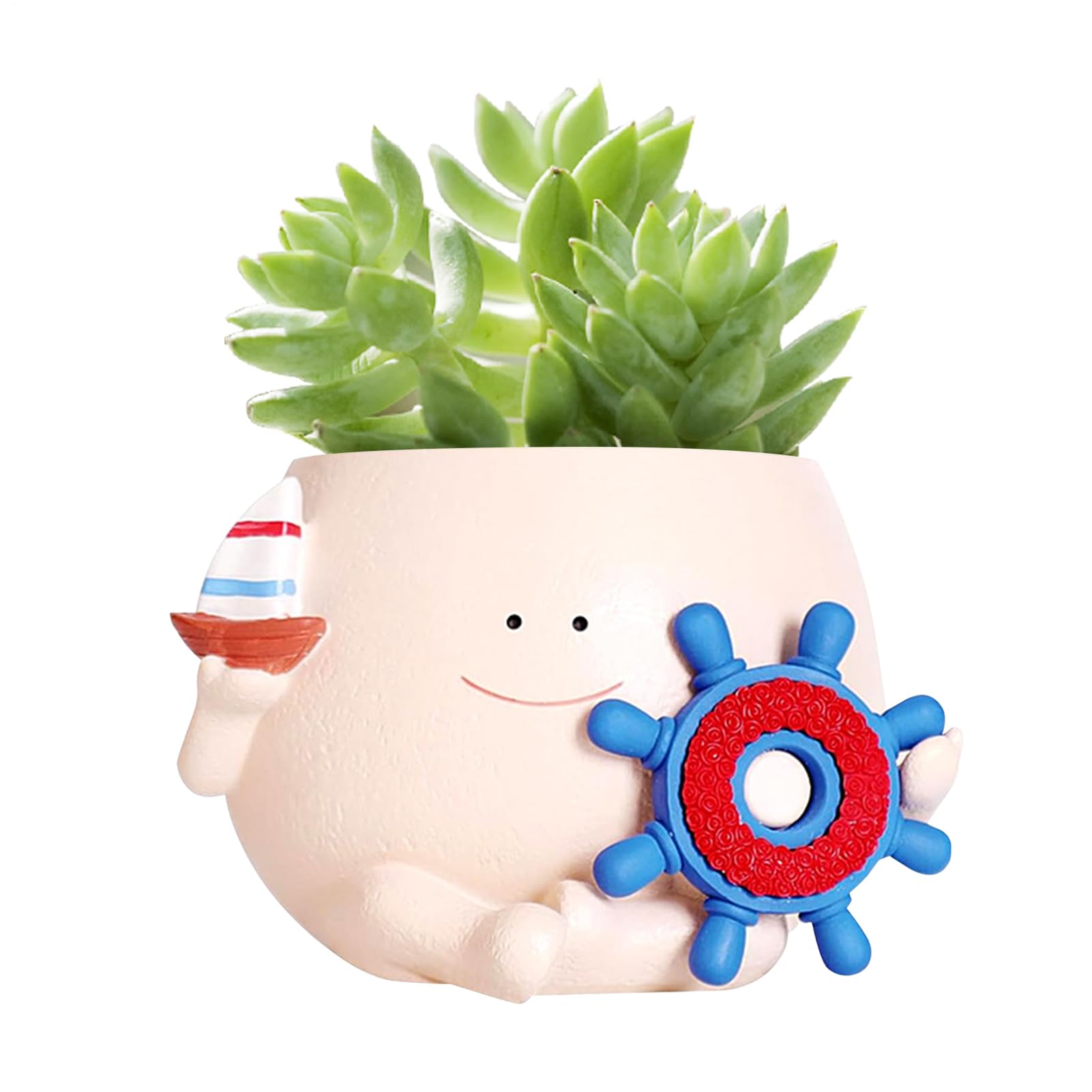 Pot de fleurs vertes et succulentes pour décorer votre balcon
