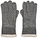 Produktbild styleBREAKER warme Handschuhe mit Strass und Fleece, Winter Strickhandschuhe, Damen 09010010, Farbe:Grau (One Size)