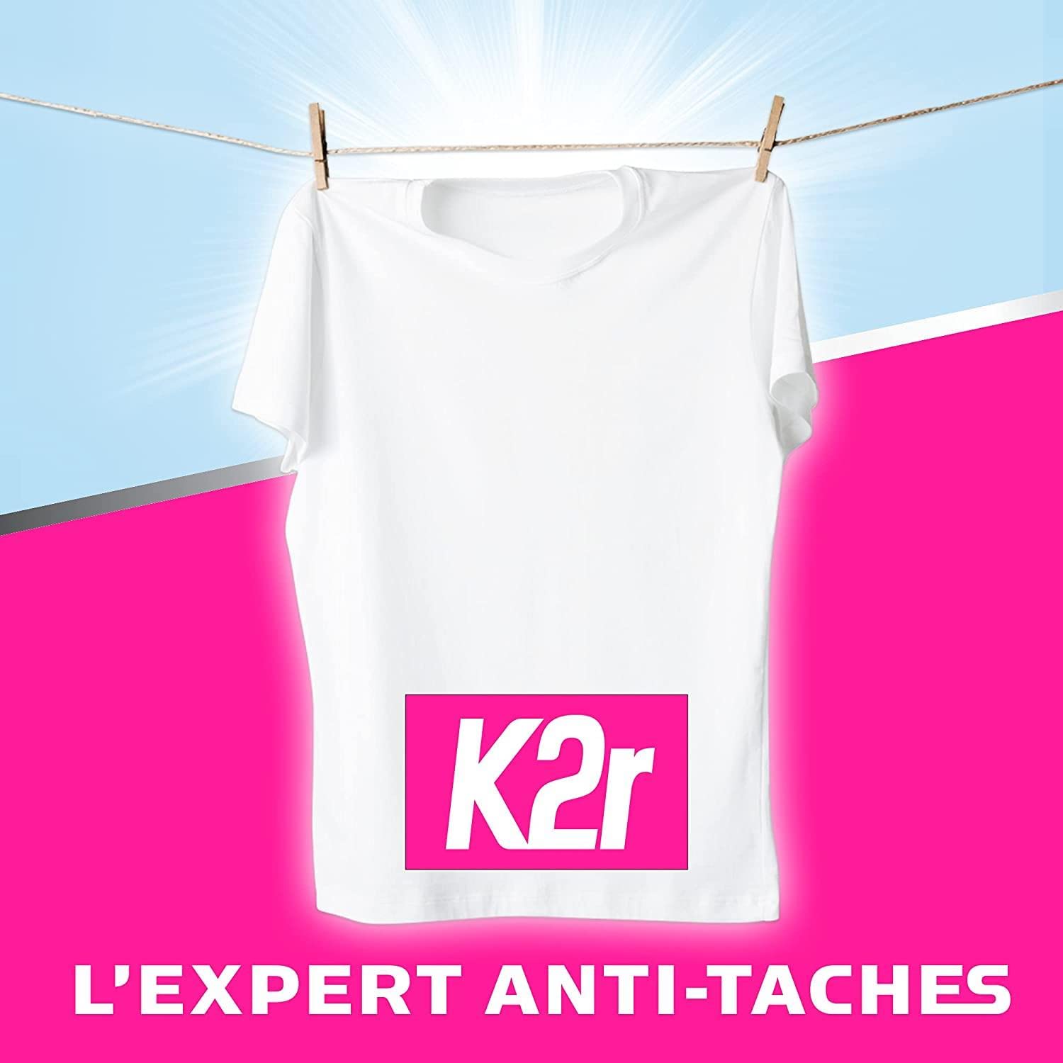 K2R Mega Pack x 8 Super Power – Pistole (550 ml) – Fleckenentferner vor der Waschung