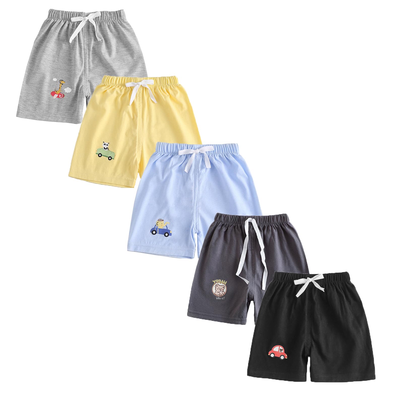 Vagefun Infant Baby Boy Girl Dinosaur Training Shorts T-Shirt Outfits Summer Clothes Toddler Elastic Waist Short Pants