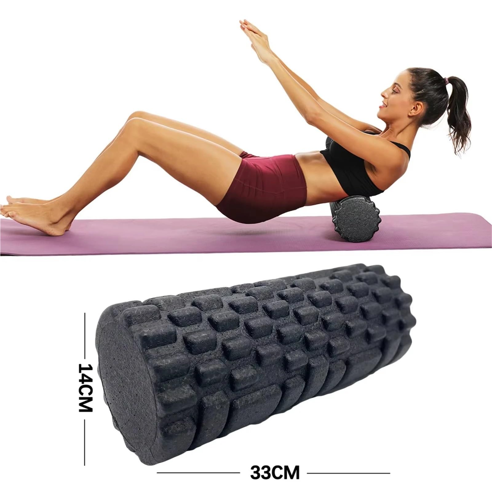 Rodillo de espuma for Fitness, rodillo masaje for Yoga, for Pilates, muscular corporal Rolle Para Entrenamiento