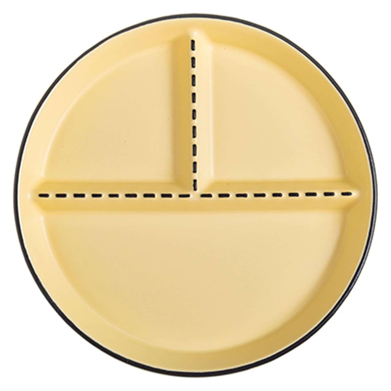 Assiettes plates rectangulaires en céramique avec compartiments pour adultes Vert