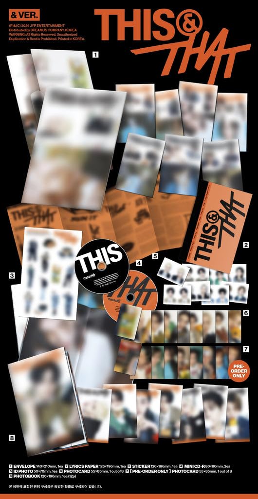 Stray-Kids This & that [& Ver.] 10th Mini Album+Pre-Order Gift (8 ver. Set)