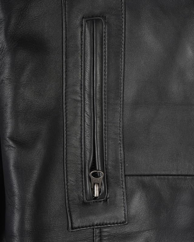 Image of Decrum Tall Leather Jacket Men