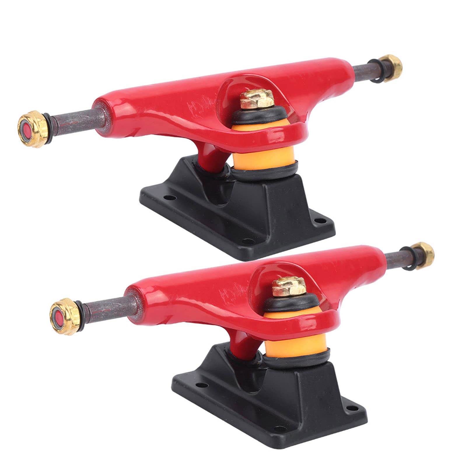 ZJchao Skateboard Trucks, Longboard Stand Skateboard Bracket 20cm Length 2PCS Aluminum Mg Alloy Professional Small Size and Lightweight for Outdoor Sports Skateboarding (Red)
