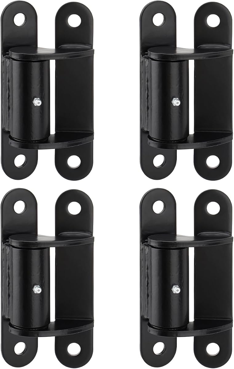 7" Bolt-on Gate Hinge Heavy Duty 4 Pack | Weld on Gate Hinge Up to 1100 Pounds