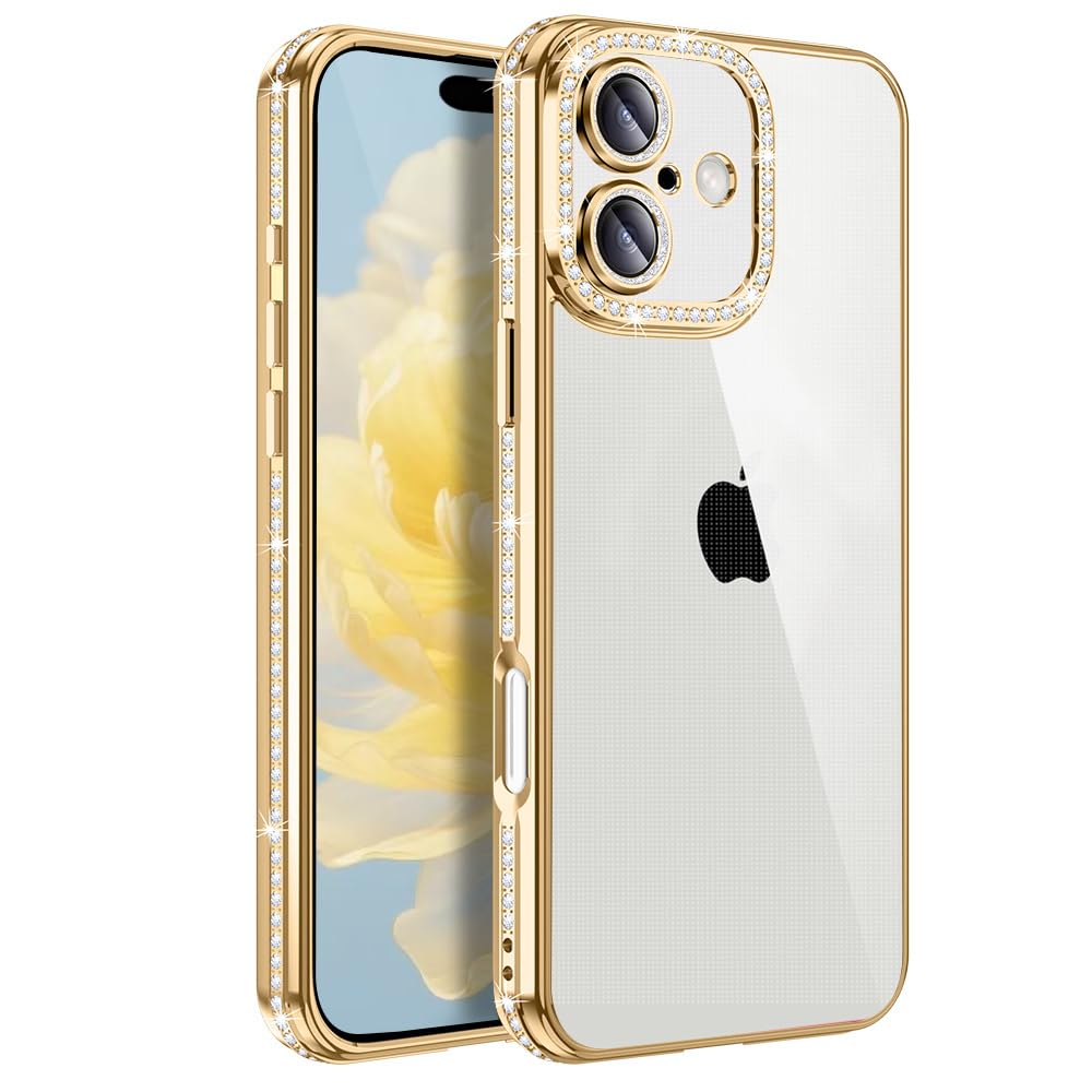 Amazon.co.jp: MuZiF iPhone 17 用 ケース クリア メッキ加工 キラキラ