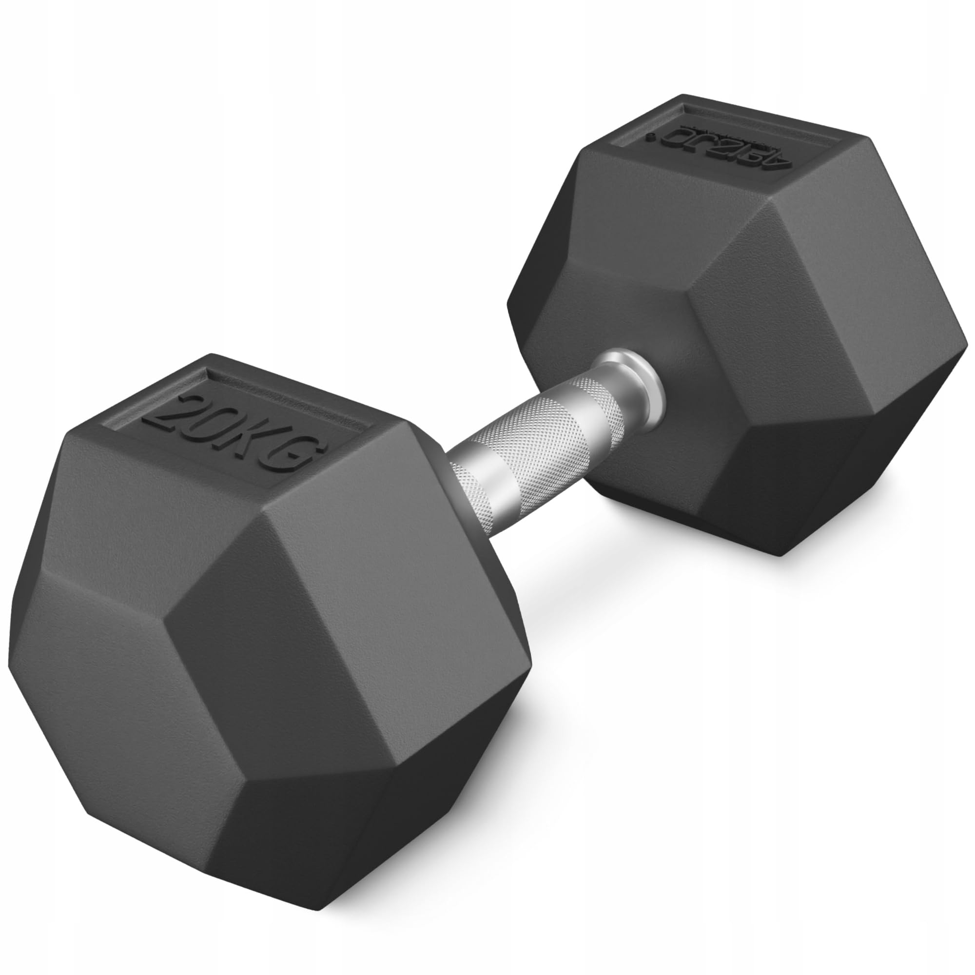 HANTLA OBCIĄŻENIE ŻELIWNY GUMOWANY HANTEL HEX SOLIDNY WYTRZYMAŁY 20 kg