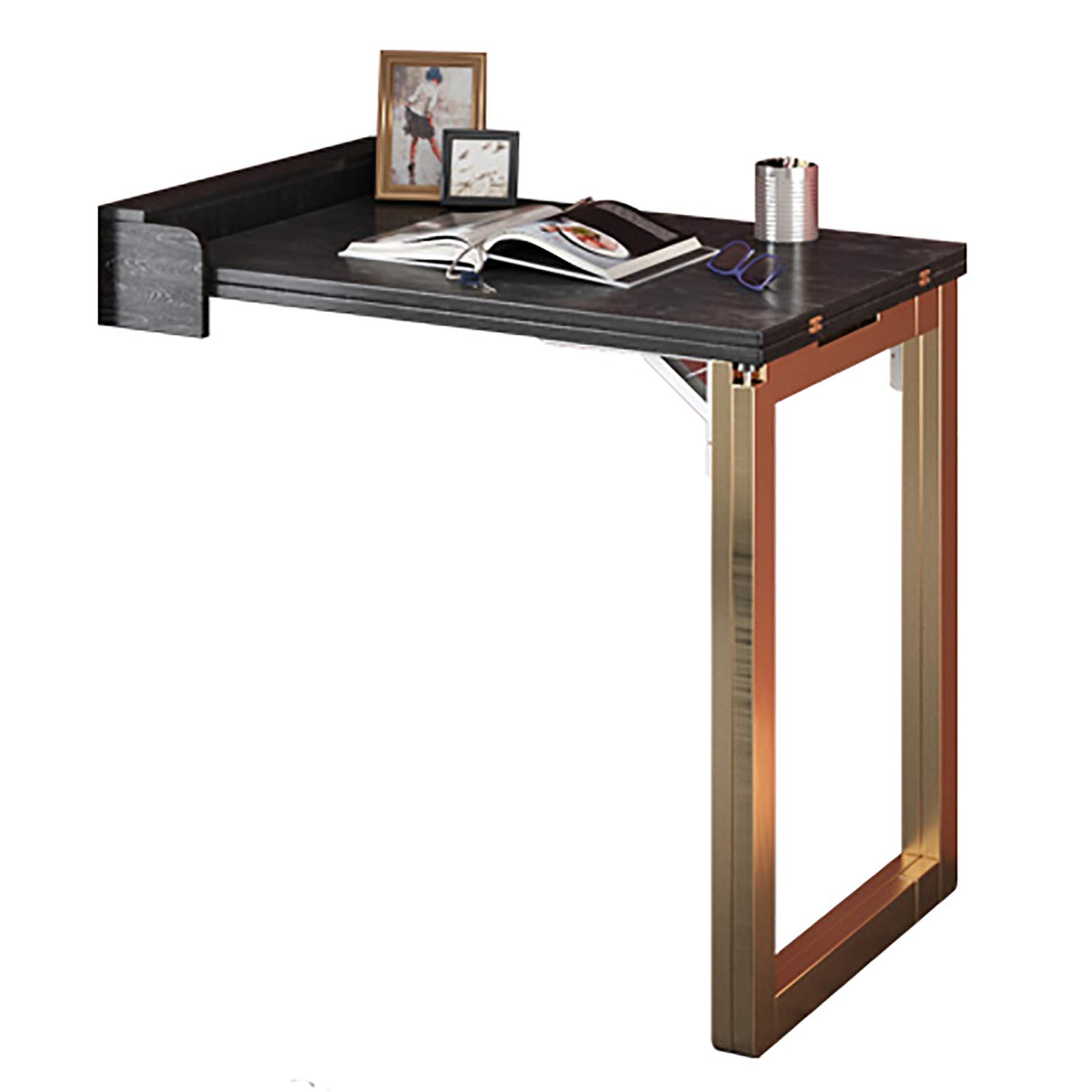 Table pliante murale avec abattant solide pour station de travail