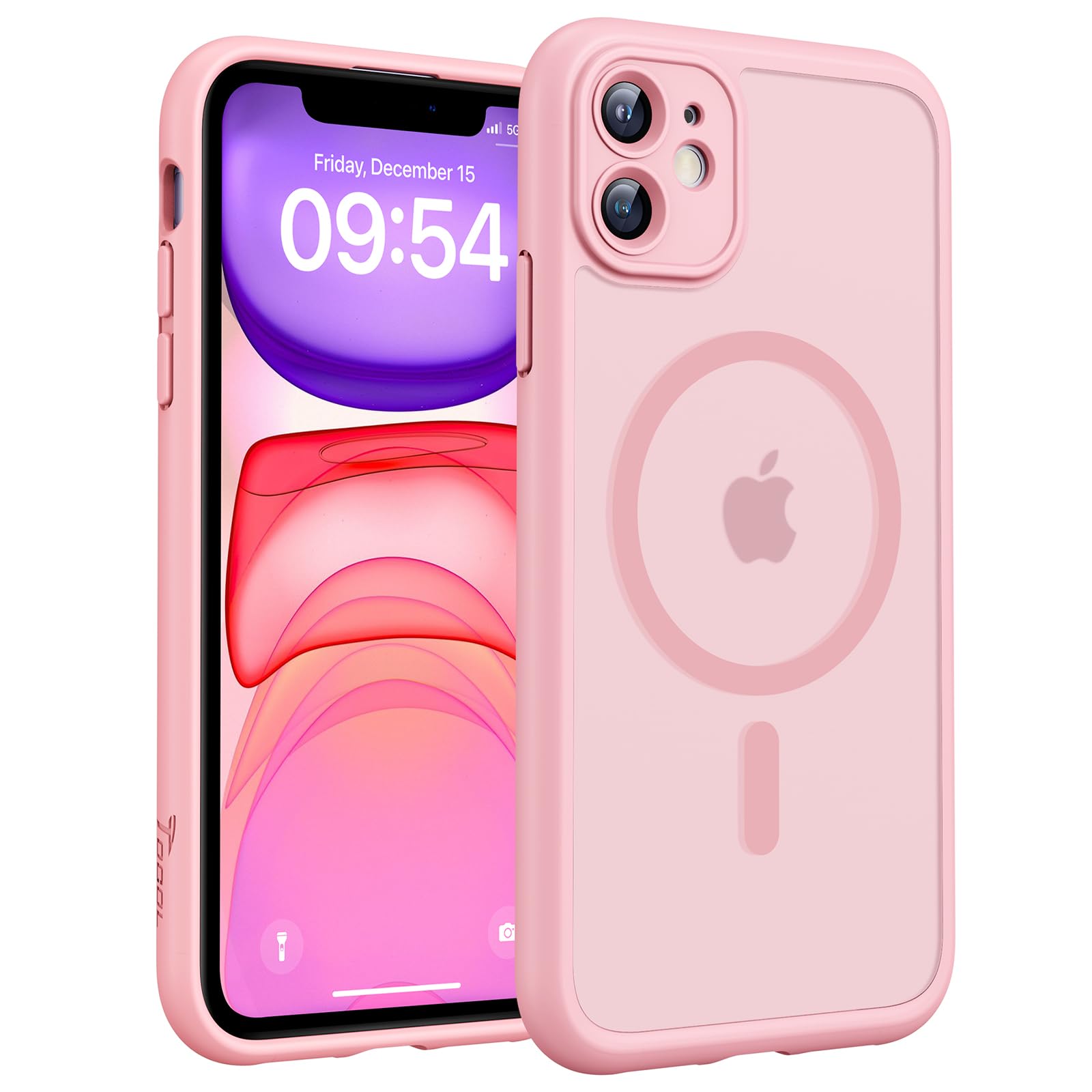 TOCOL for iPhone 11 Case, Compatible with MagSafe, Light Pink