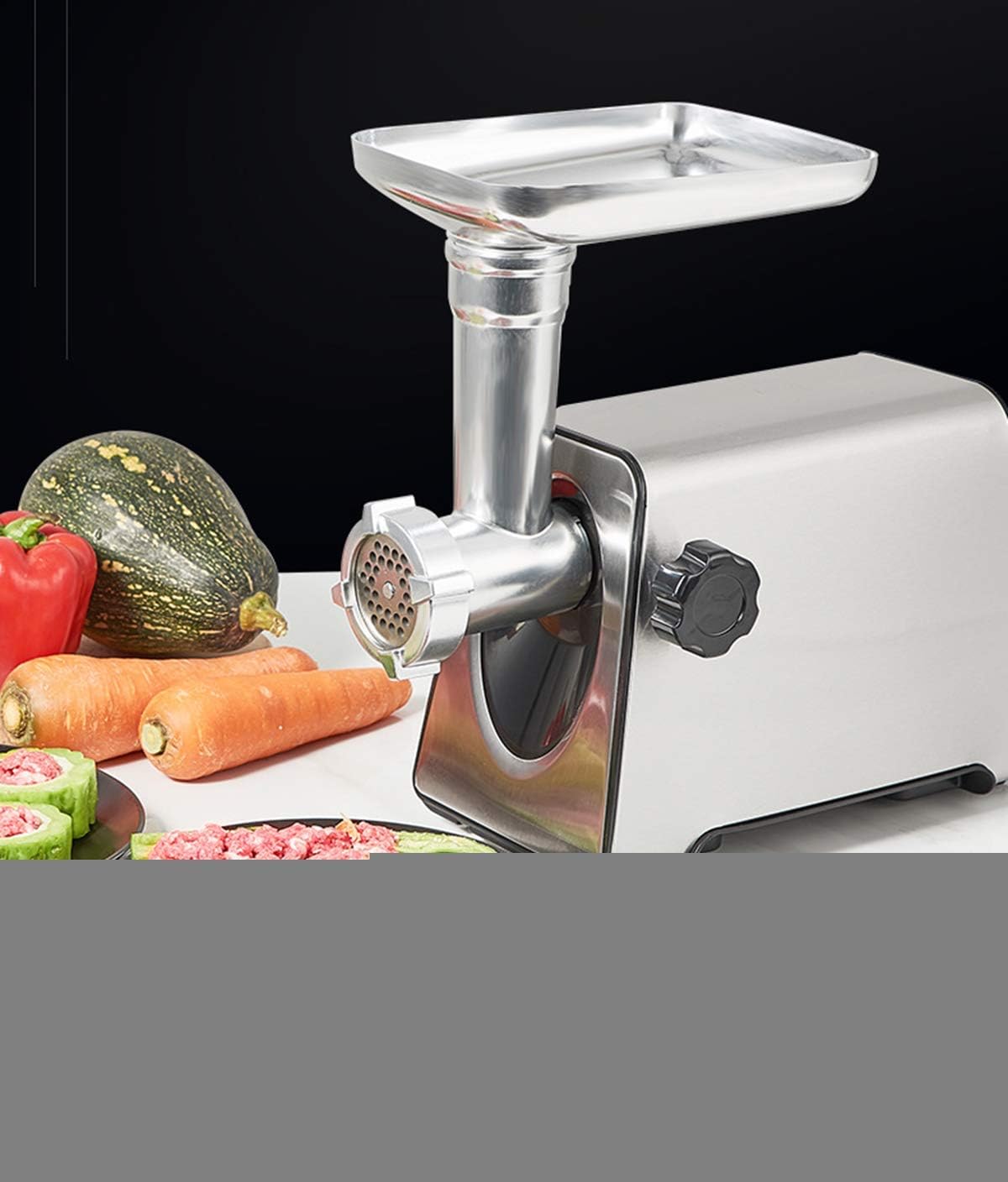 tritacarne e salsicce ripiene