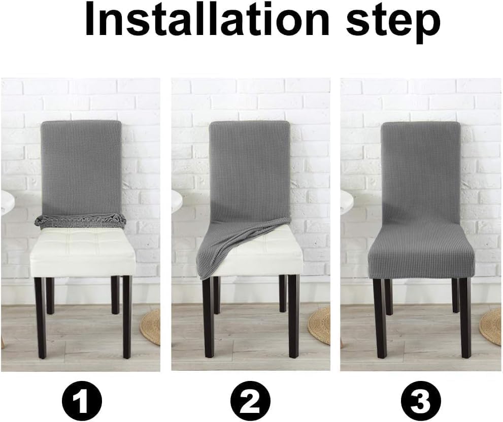 Miniatura 6 de GoodtoU fundas elásticas para sillas de comedor, cocina