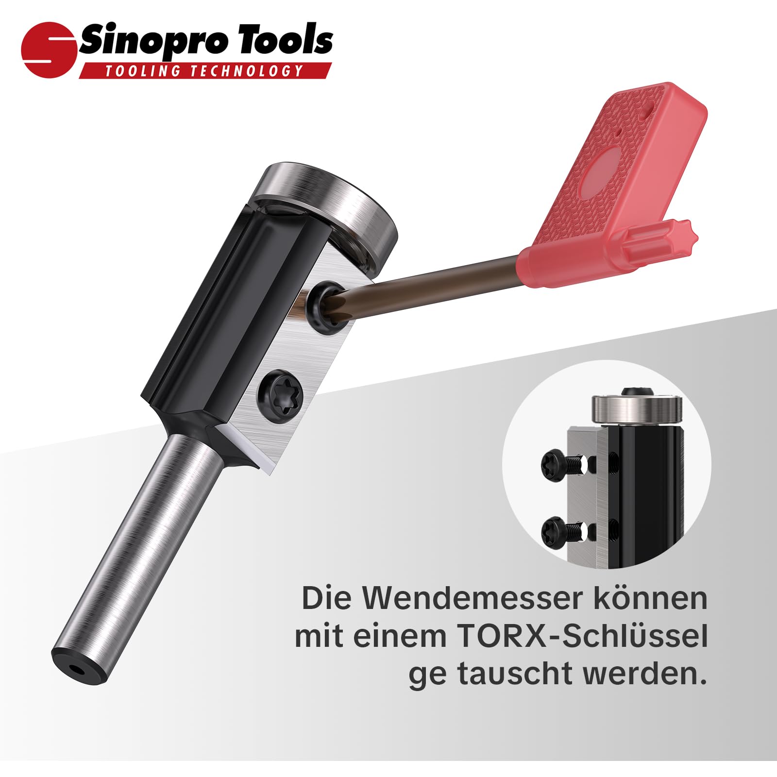 Fresa A Filo, Fresa Intercambiabile Albero 12mm A Spirale In Metallo Duro Integrale FresaCopiare Per Fresatrice Verticale Diametro Taglio 30mm Filo Cuscinetti Sfera Superiore E Inferiore