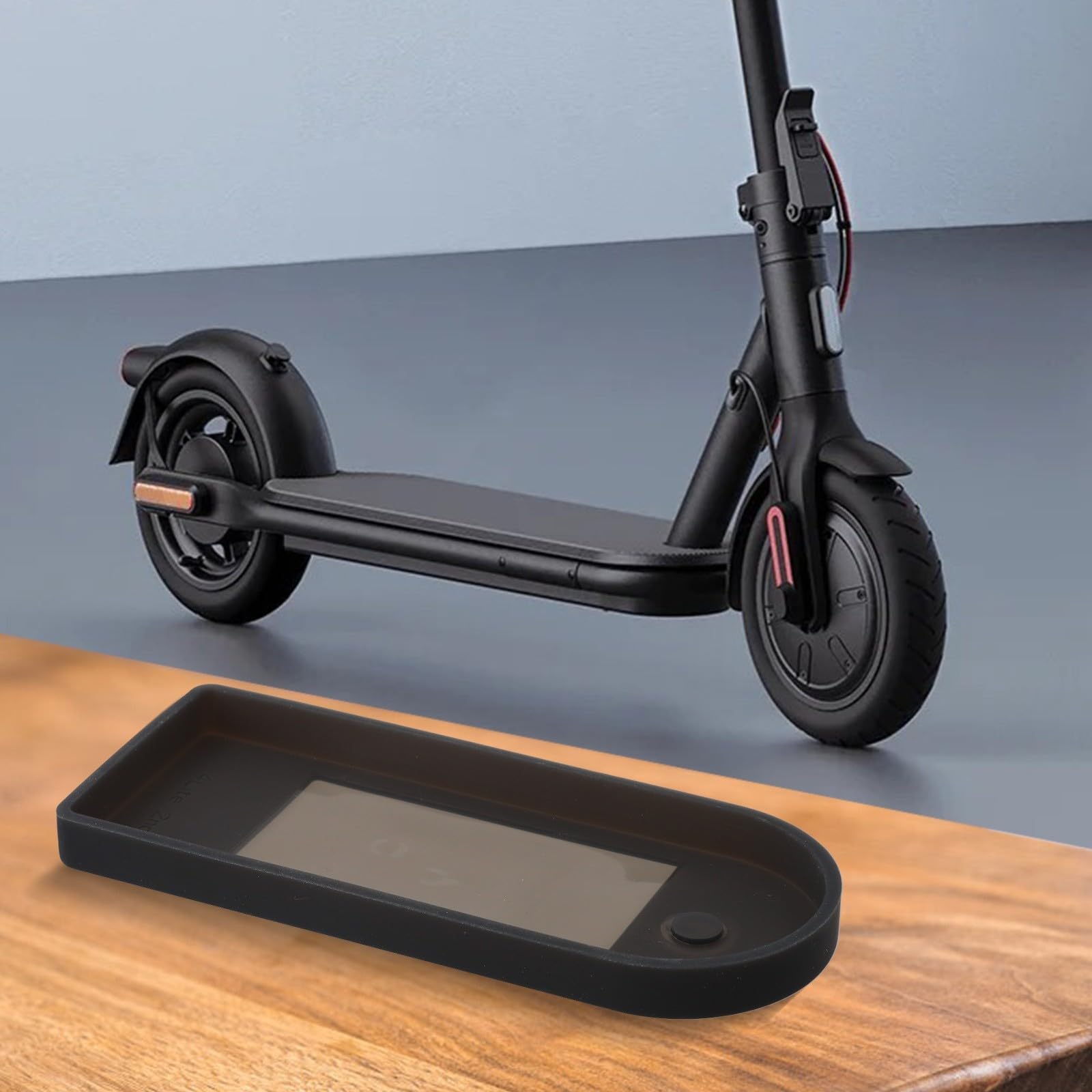 Honseadek Funda protectora de pantalla para scooter eléctrico compatible con Xiaomi 4 Lite de 2ª generación, de silicona, resistente al desgaste, ligera (negro)