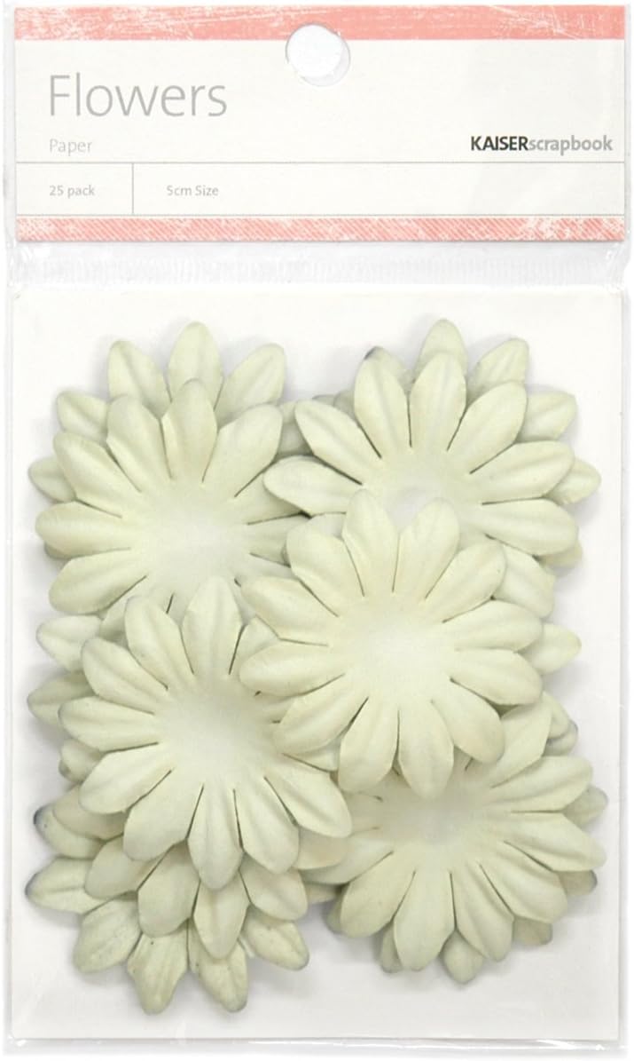 Kaisercraft Mint Paper Flowers, 5cm