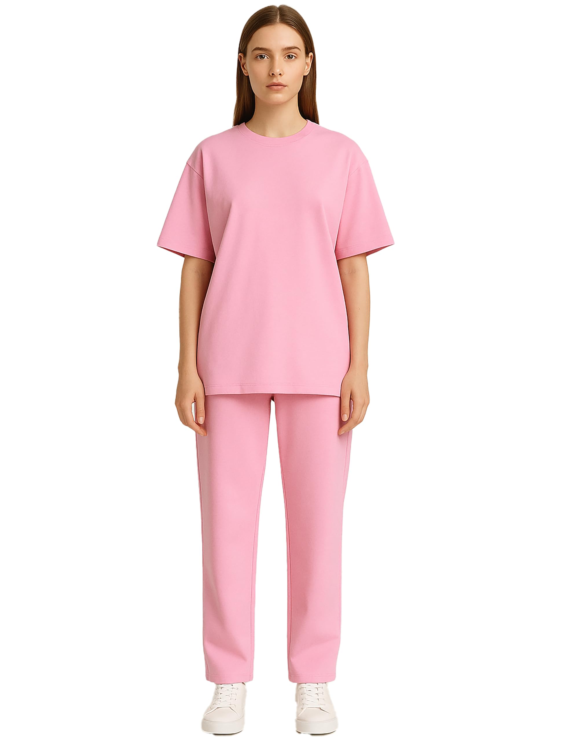 my swag Womens 2 Piece Outfits Co Ords Set Casual Half Sleeves Round Neck T-Shirts & Pants Pajama Set Cods Set for Women & Girls-picture-19
