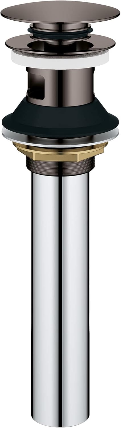 Grohe Bathroom Sink Pop-Up Drain with Overflow, Starlight Chrome