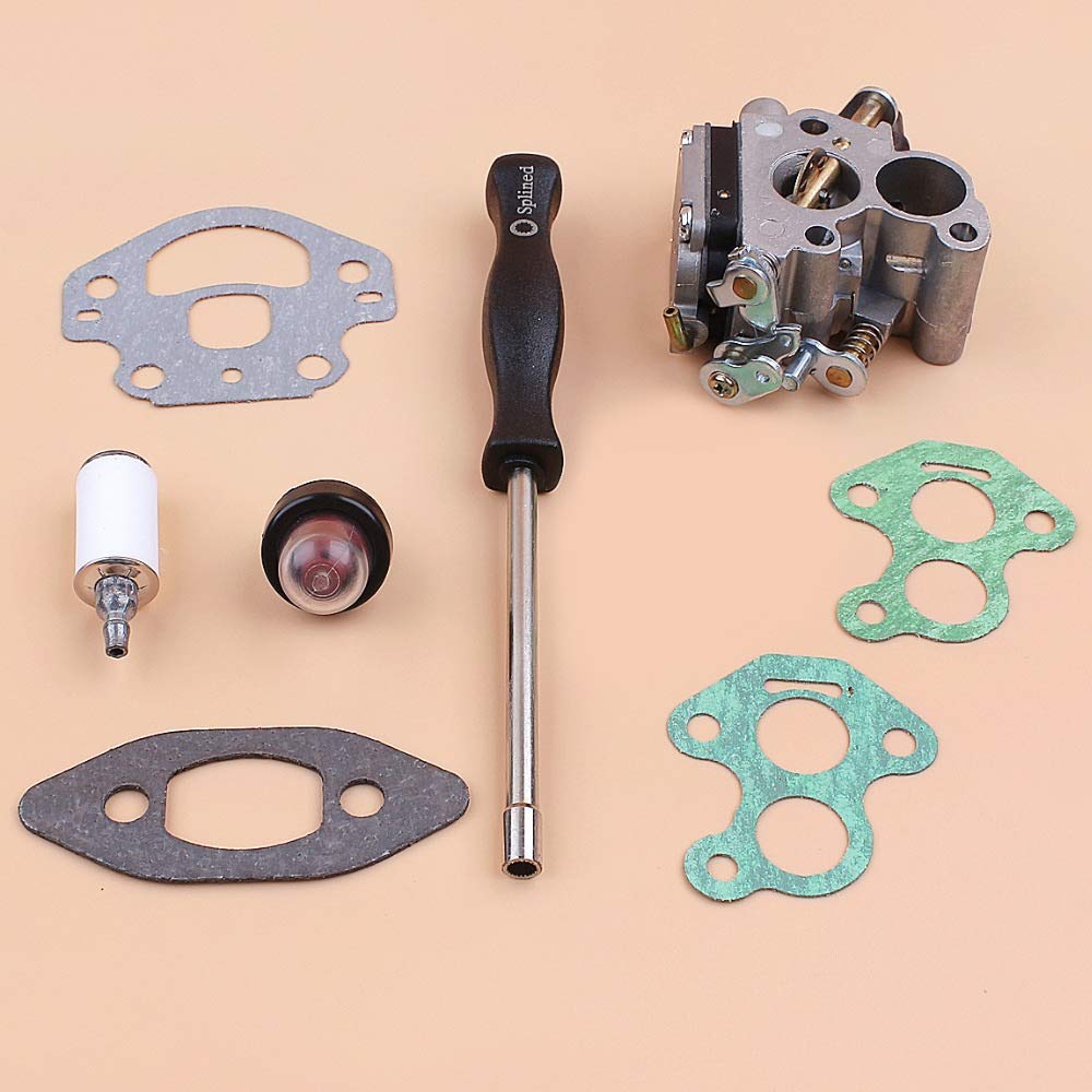 Tiempo Beixi Carburador Junta Ajuste Screwdrive Kit Compatible con Husqvarna 240 235 236 236E 240E OEM 574719402 545072601 Motosierra Recambios