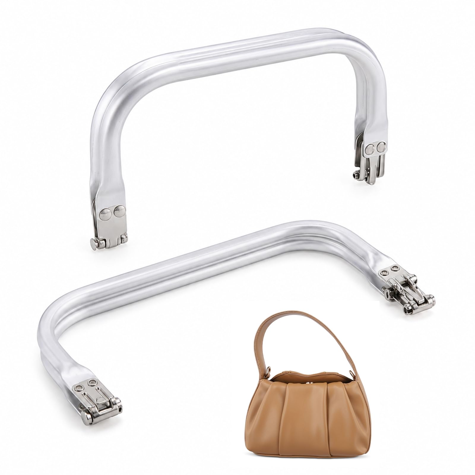 2Pcs Bag Clasp, Clutch Bag Clasp for DIY Purse Bag Making Supplies