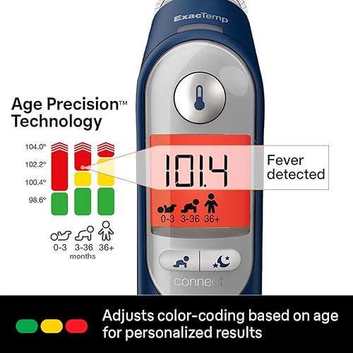 Miniatura 11 de Braun - Termómetro digital de oído ThermoScan 7 para niños, bebés y adultos, resultados rápidos, suaves y precisos en 2 segundos, color negro