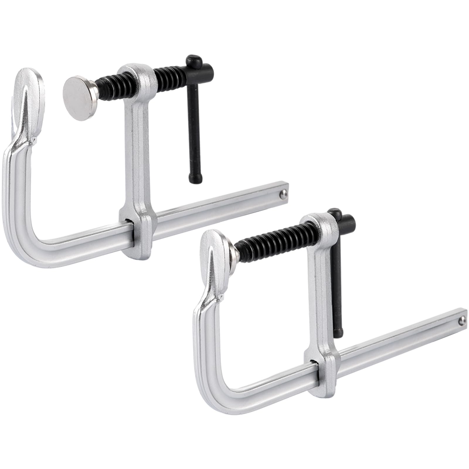 LANIAKEA 2PCS F Clamp 6 Inch Bar Clamps, Heavy Duty Welding Clamps for Woodworking and Metalworking