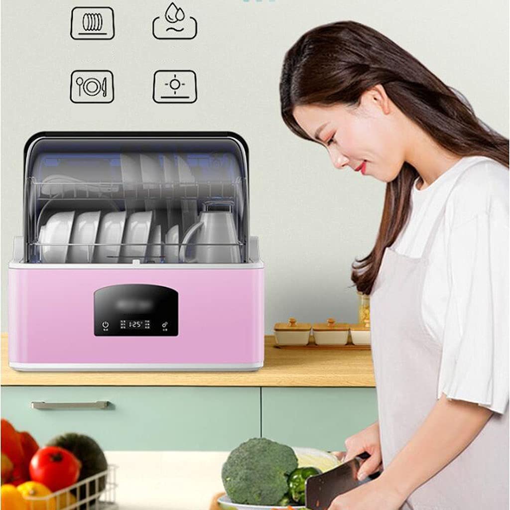 Artículos Esenciales para el hogar, lavavajillas de sobremesa: máquina automática Multifuncional de Gran Capacidad con Cepillado y Secado Inteligente.